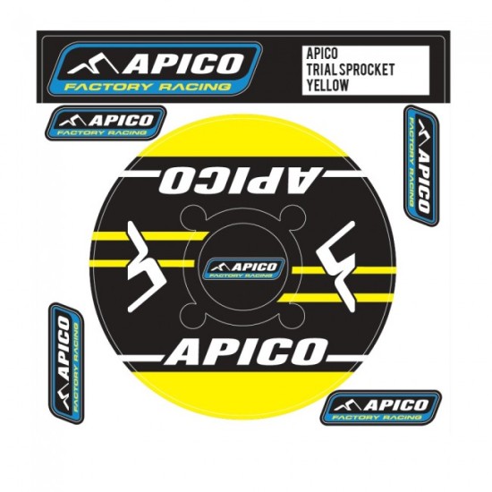 Adesivo Corona APICO 41-42 (Nero-Giallo)