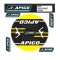Adesivo Corona APICO 41-42 (Nero-Giallo)