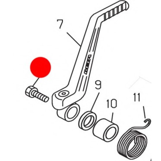 Bullone per Leva Messa in Moto Beta Evo/Rev 04-24