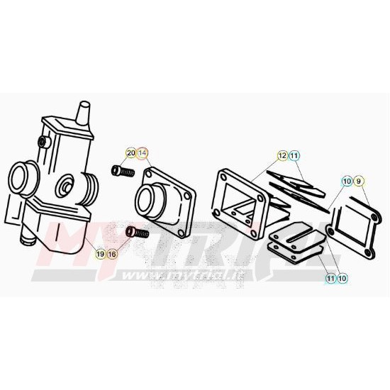 Raccordo Carburatore BETA EVO 2009-2025 E REV 2007-2008 (KEIHIN)