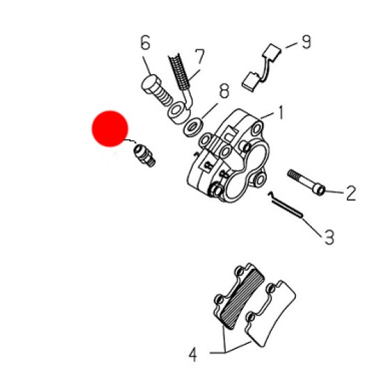 Vite Spurgo Pinza Freno Anteriore BETA EVO-REV 07-22