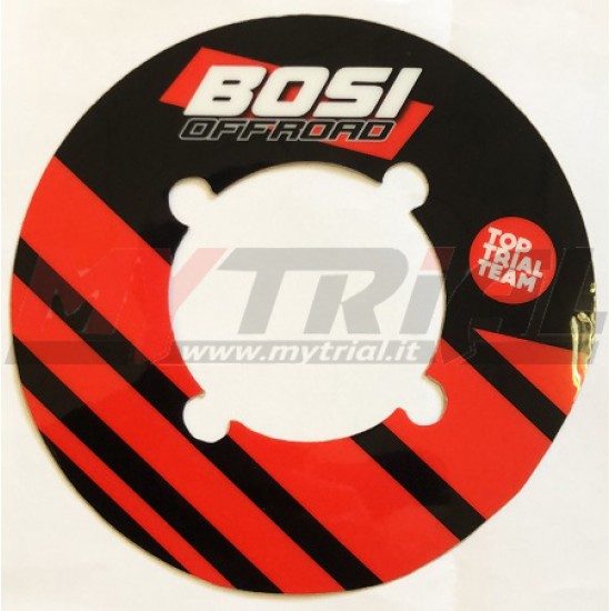 Adesivi Corona BOSI 41/44 ROSSO/NERO (TopTrialTeam)