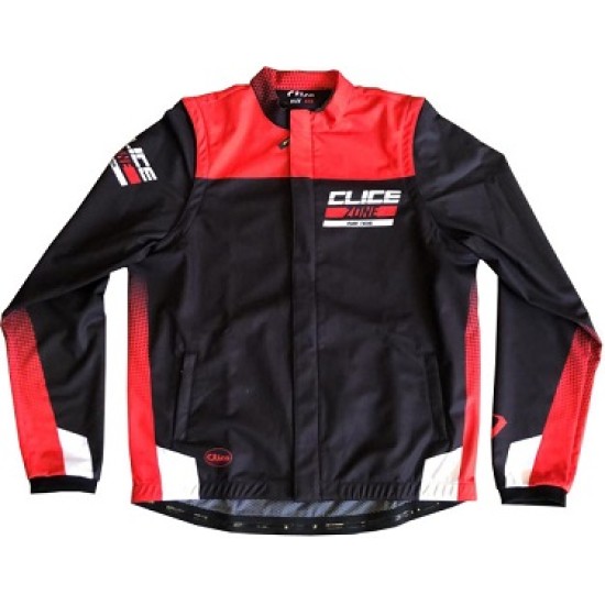 Giacca Termica Antivento/Impermeabile CLICE (Black/Red)