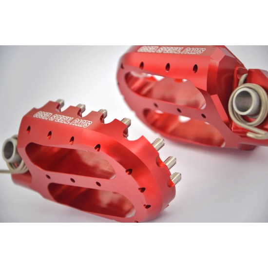 Pedane Arretrate 14mm COSTA SPECIAL PARTS (Rosso)