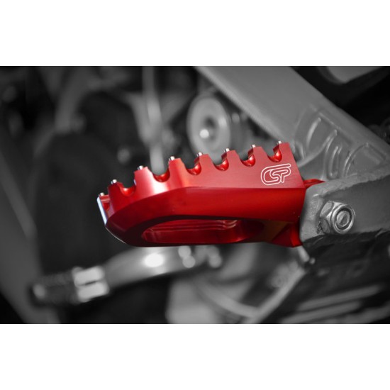 Pedane Arretrate 14mm COSTA SPECIAL PARTS (Rosso)