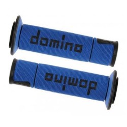 Manopole DOMINO RACING Forate (BLU & NERO) A450