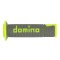Manopole DOMINO RACING Forate (GRIGIO & GIALLO FLUO) A450