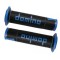 Manopole DOMINO RACING Forate (NERO & BLU) A450