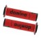 Manopole DOMINO RACING Forate (ROSSO & NERO) A450