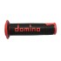 Manopole DOMINO RACING Forate (Nero/Rosso)