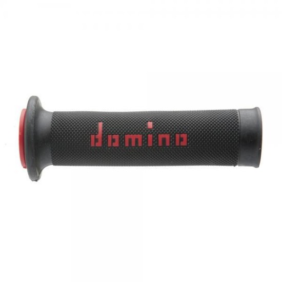 Manopole DOMINO Forate (Nero/Rosso)