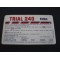 Adesivo Dati Tecnici Fantic 240