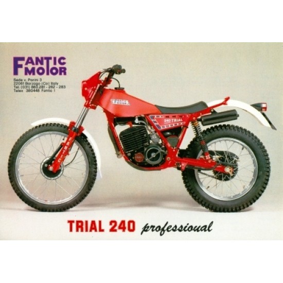 Adesivo Dati Tecnici Fantic 240