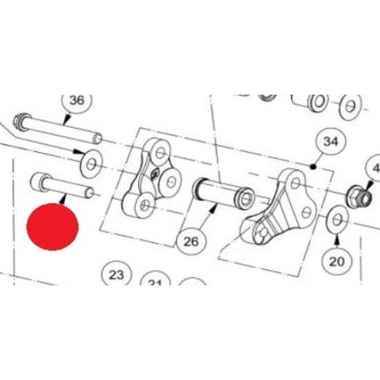 BULLONE 10x46 Triangolatura Leveraggi GAS GAS 2019-2022