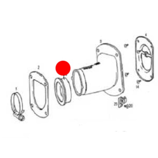 Gomma Collettore Aspirazione Racing Cassa Filtro GAS GAS 