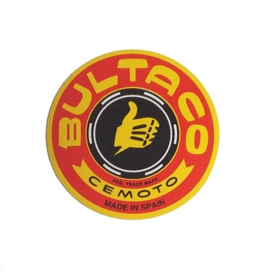 Adesivo BULTACO EPOCA (Rosso-Giallo)