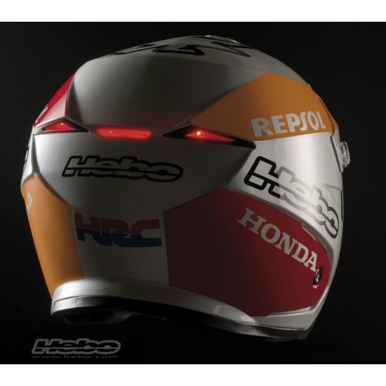 Luce posteriore per casco HEBO (DISPOSITIVO FRENO)