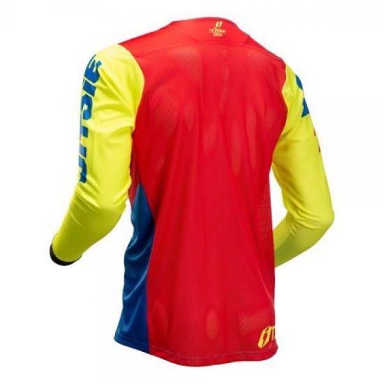 Maglia JITSIE WAVE YELLOW-R-BLUE