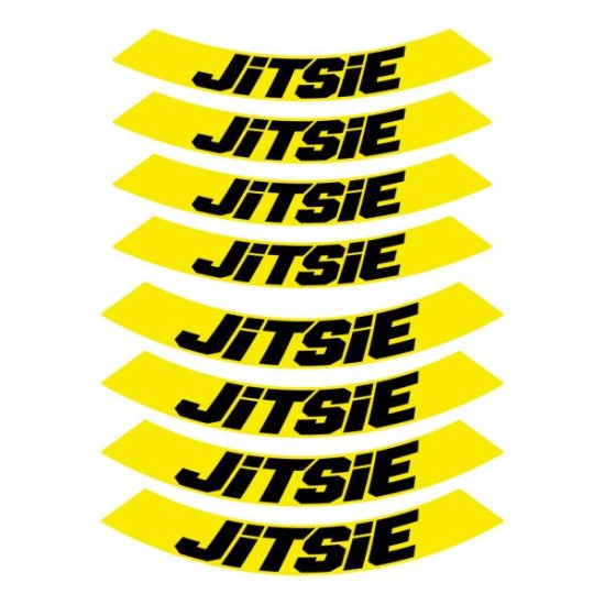 Kit Adesivi Cerchi JITSIE GIALLO