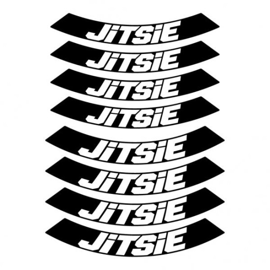 Kit Adesivi Cerchi JITSIE NERO