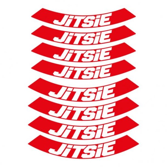 Kit Adesivi Cerchi JITSIE ROSSO