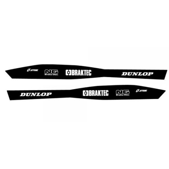 Adesivi Forcellone GAS GAS 2019-20 (Dunlop Nero)