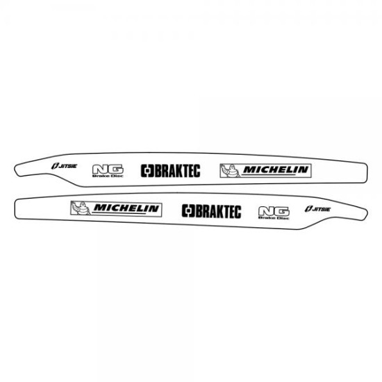 Adesivi Forcellone JITSIE TRS (Bianco)