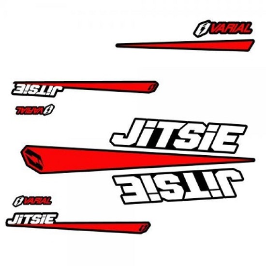 Kit Adesivi JITSIE VARIAL (ROSSO-BIANCO)