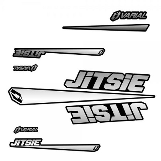Kit Adesivi JITSIE VARIAL (Nero-Grigio)