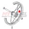 Raggio Lungo Ruota Posteriore MONTESA 4RT (Lato Catena)(Originale)