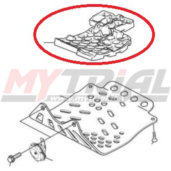 Protezione Gomma Piastra Motore MONTESA 4RT 20-22