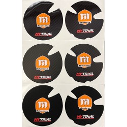 Adesivi Coperchi Carter Frizione e Volano MONTESA 4RT (ARANCIONE/ROSSO)