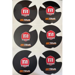 Adesivi Coperchi Carter Frizione e Volano MONTESA 4RT (ROSSO/ARANCIONE)