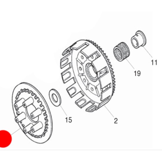 Piatto Spingidisco Frizione MONTESA 4RT