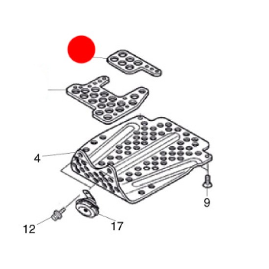 Protezione Gomma Post Piastra Motore MONTESA 4RT 05-18