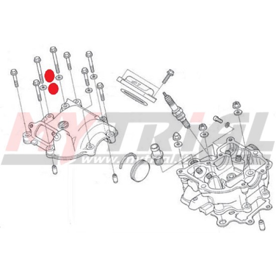 Rondella Vite Coperchio Testa MONTESA 4RT 05-22