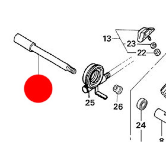 Perno Ruota Anteriore MONTESA 4RT (Con Forc SHOWA)