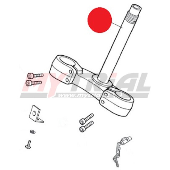Piastra Forcella Inferiore MONTESA 4RT (NERA)