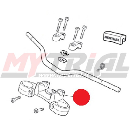 Piastra Forcella Superiore MONTESA 4RT (NERA)