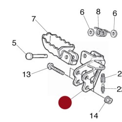 Supporto Pedana MONTESA COTA 4rt (Destra)