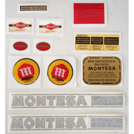 Kit Adesivi Completo MONTESA 348T 1977-78