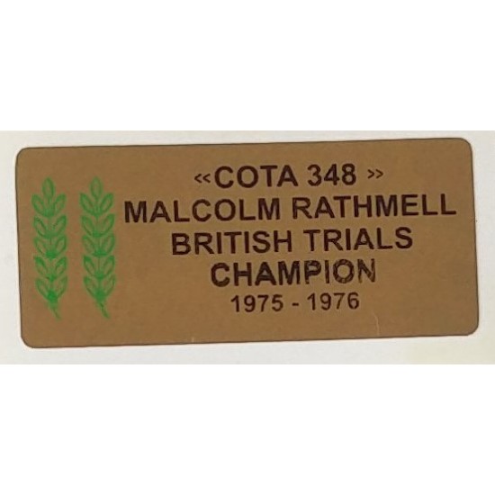 Adesivo Serbatoio MONTESA (Cota 348 Rathmell)
