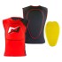 Gilet Traspirante con Protezione Paraschiena  MOTS (Rosso)