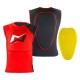Gilet Traspirante con Protezione Paraschiena  MOTS (Rosso)