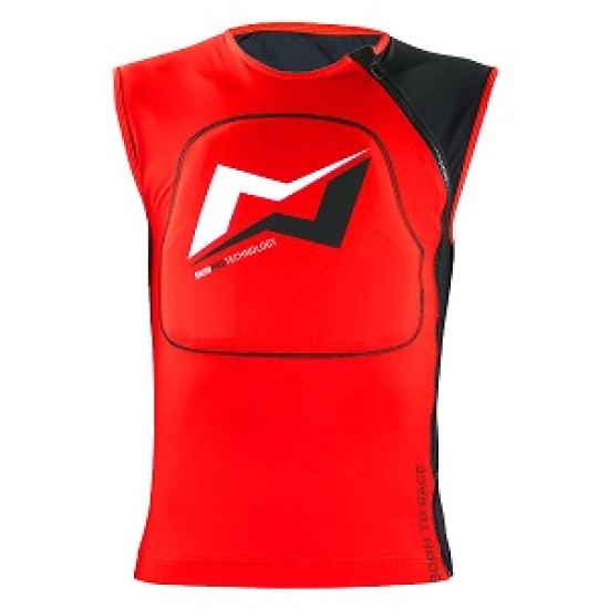 Gilet Traspirante con Protezione Paraschiena  MOTS (Rosso)