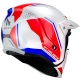 Casco MT STREETFIGHTER (Bianco-Rosso-Azzurro)