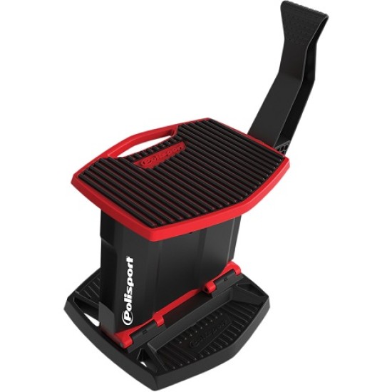 Cavalletto Moto con Leva POLISPORT (Rosso)