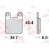 Pastiglie Freno TRW BETA TECHNO - GAS GAS CONTACT - MONTESA 315 - SCORPA<99 - SHERCO99-01