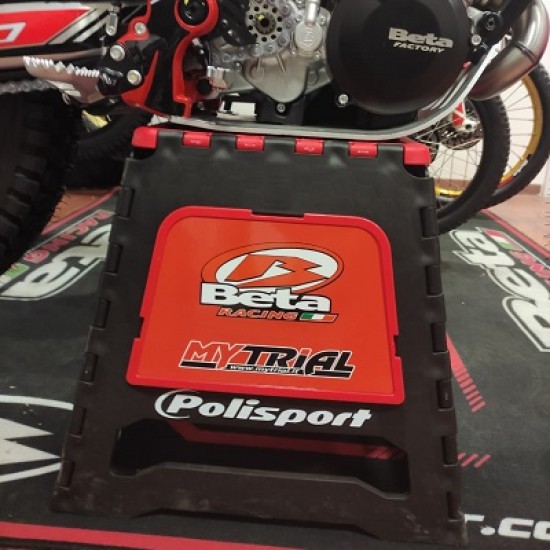 Cavalletto Moto POLISPORT Pieghevole BETA (Rosso)