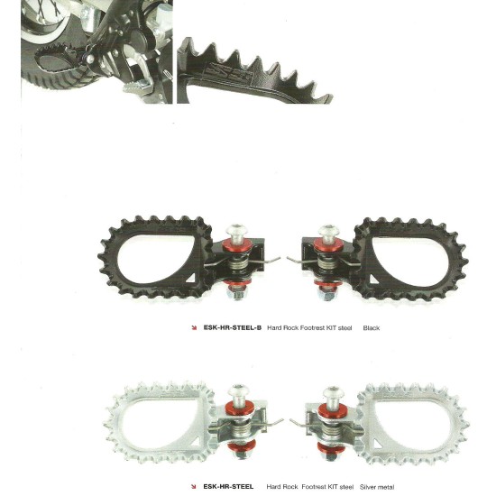 Pedane ORIGINALI GAS GAS 2012-2022 - S3 Steel (Nero)